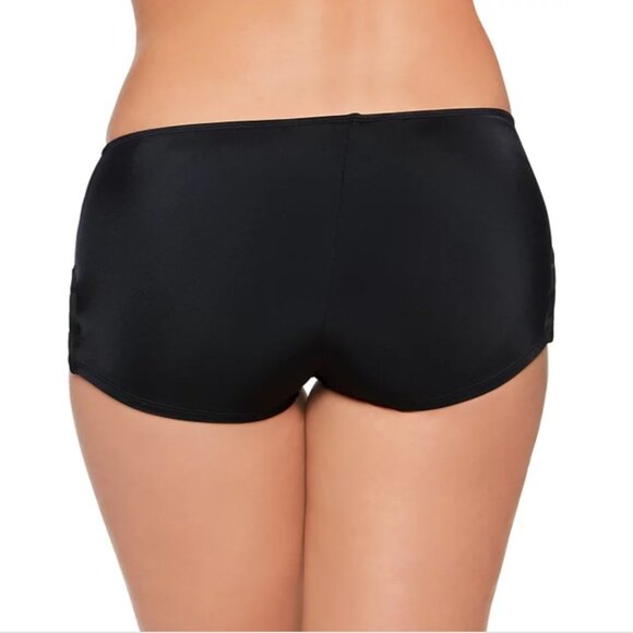 Salt + Cove Juniors' Strappy-Side Swim Boyshorts - Size: XL - NWT - Picture 3 of 11